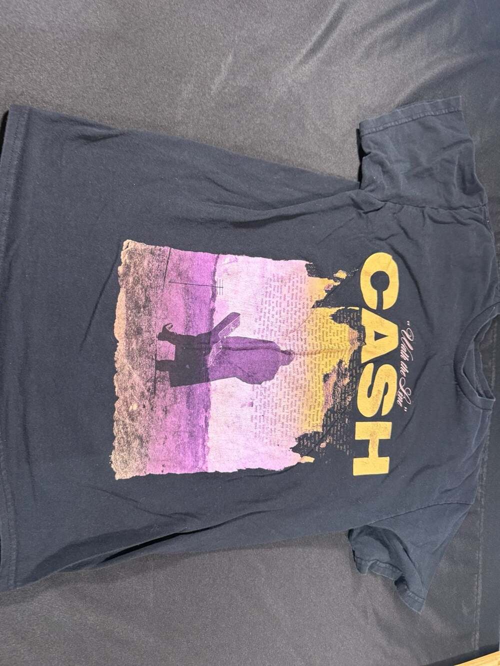 Sz M Johnny Cash Walk the Line T-Shirt